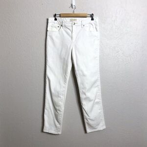 Seven7 for All Mankind Womens White Jeans Classic Denim Straight Leg 12 (34/30)